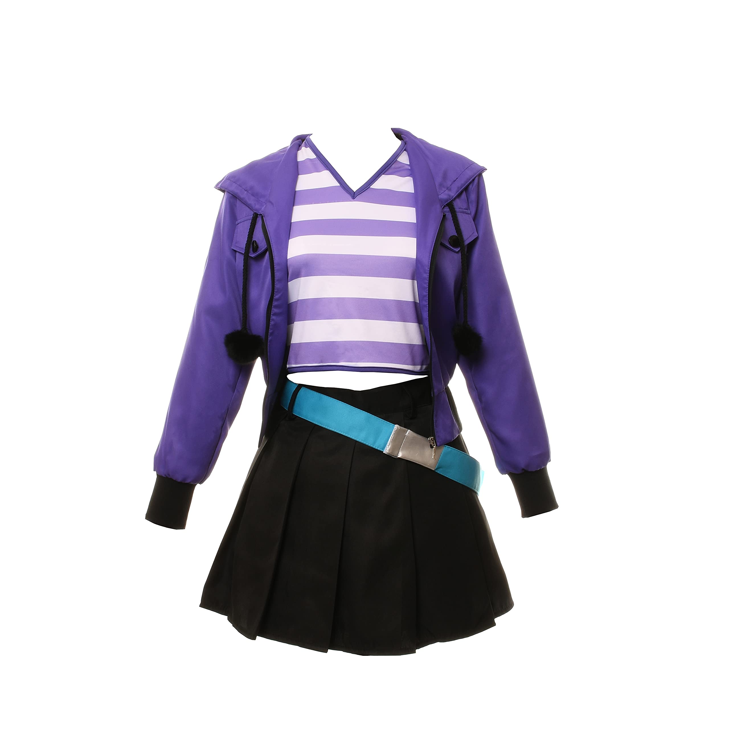 Anime Cosplay Purple Outfit Halloween Costume (Men Small)
