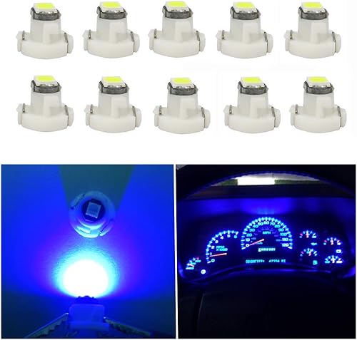 Luces LED T3 Neo Wedge, chip 3030, bombillasluces para reloj, control de temperatura, luces indicadoras del motor, etc., 7 colores, blanco, azul,