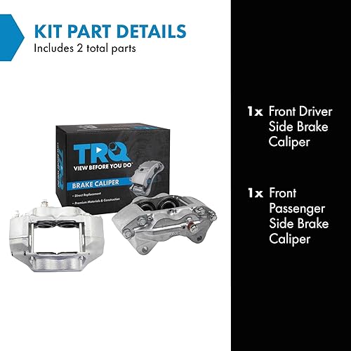 Vista 1780 de TRQ - Juego de pinzas de freno delantero
