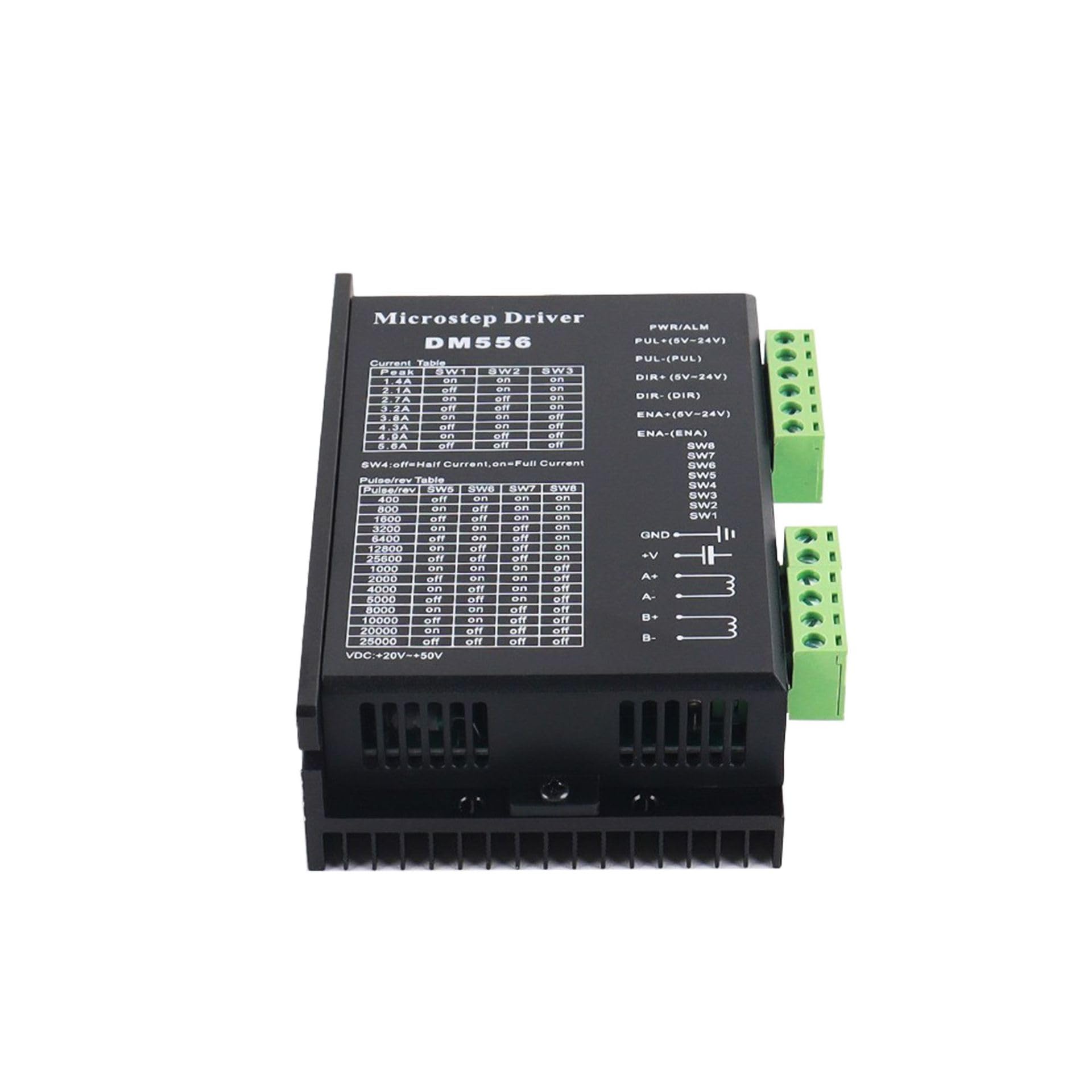 Pilote de moteur pas à pas numérique CNC DM556 DC20-50 V 5,6 A biphasé 128 divisions pour moteurs pas à pas Nema 17/23/34/42/57