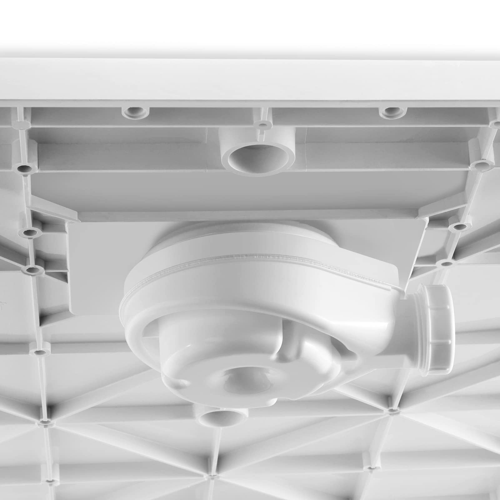 EMKE kit de trou de vidange de bac de douche, blanc