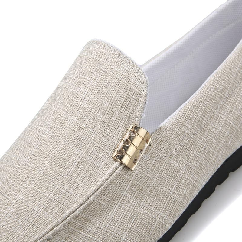 Men's Loafers Round Toe Cloth Loafer Shoes Resistant Flexible Comfortable Party Outdoor Slip On3