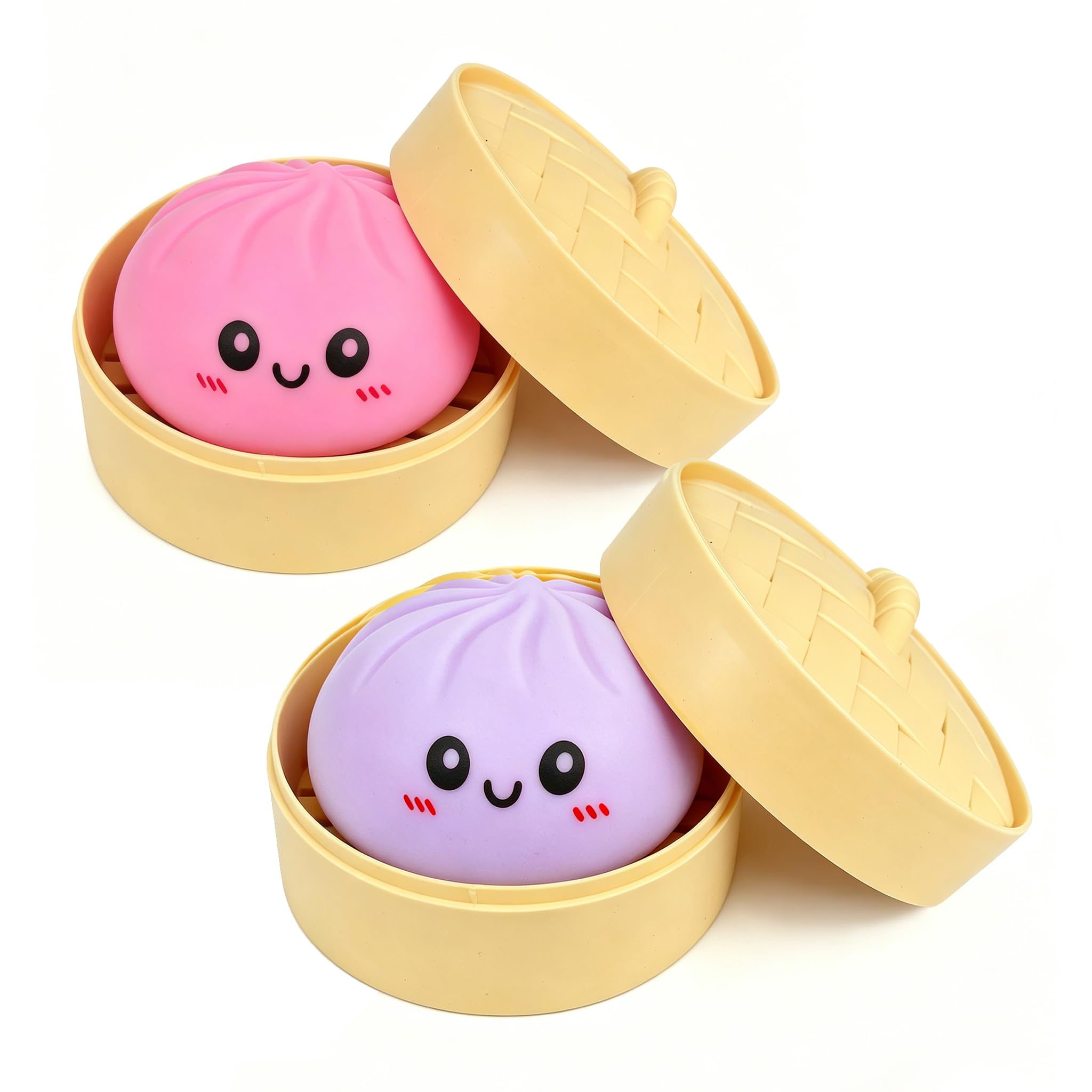 Colorful Dumpling Squishies New Mystery Glitter Squishies Dumpling with Box Stress Relief Balls Sensory Toys Desk Squeeze Toys Gift — view 10