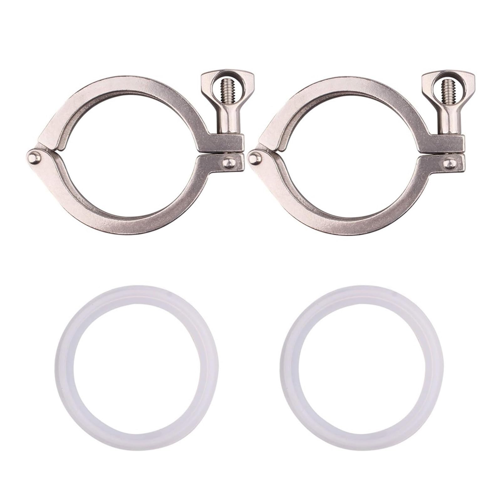 Hkvtvcypya 1.5Inch Ferrule 50.5 1/2'' 1.5" 2" 2.5'' 3" 4" 6'' 8'' Tri Clamp Silicon Gasket