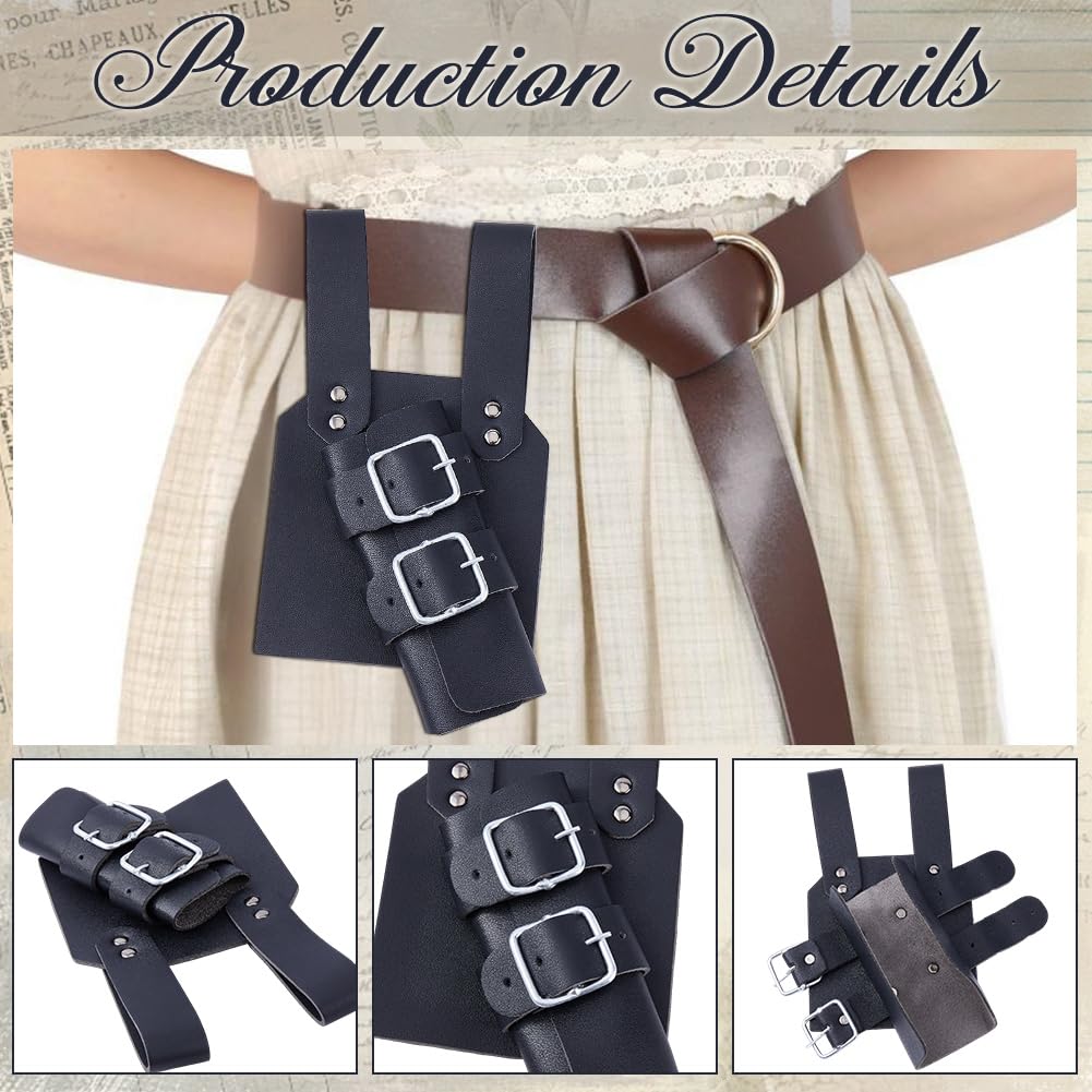 GORGECRAFT Étui D'Épée en Cuir Renaissance Noir pour Main Droite Ceinture Fourreau pour Épée Médiévale Étui Grenouille Support D'Épée pour Dague Chevalier Pirate Costume de Cosplay