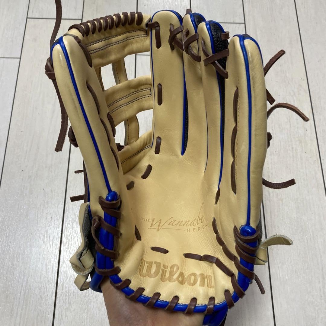 【極美品・未使用】Wilson ワナビーヒーロー RHH99D 軟式 外野用 Amazon | ウィルソン ワナビーヒーロー デュアル 軟式用グラブ