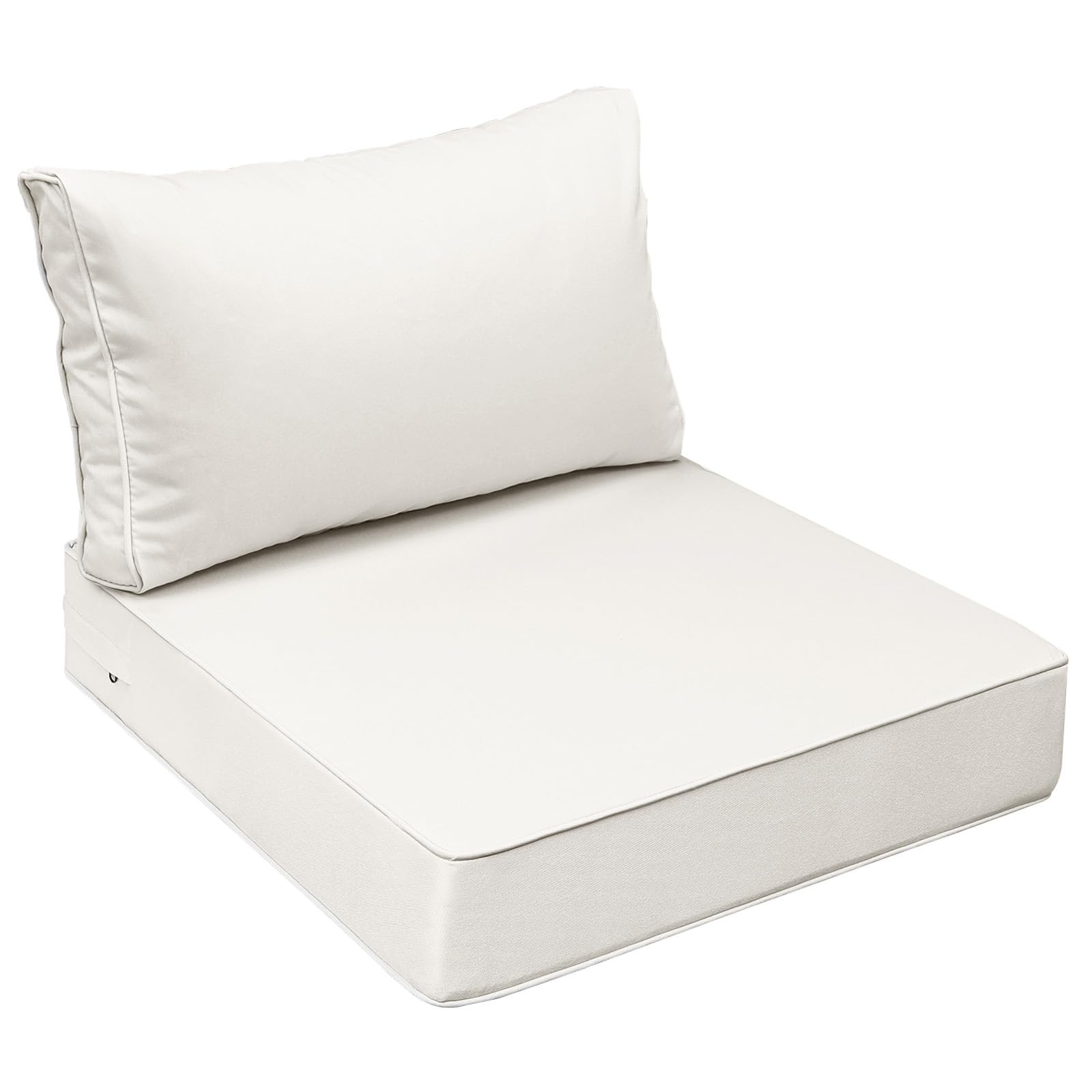 AAAAAcessories Outdoor Chair Cushions, 25.5 x 25.5 x 5 + 13.5 in, Set of 1