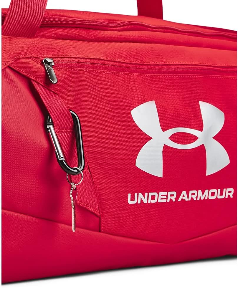 Under Armour Unisex-Adult Undeniable 5.0 Duffle, Red (600)/Metallic Silver, One Size Fits Most - Image 2