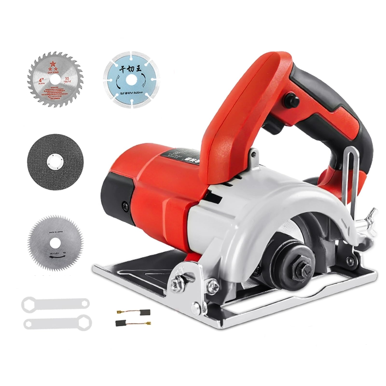 Troncatrice elettrica da 4900 W, 13000 Giri/min, taglierina Versatile per Piastrelle, Pietra, Marmo e Legno - Strumento di precisione per la ristrutturazione e Il miglioramento del