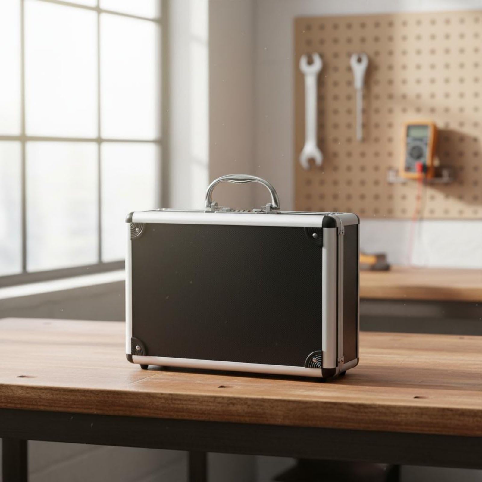 Valigetta con Serratura Password Valigetta Porta Attrezzi Borsa Portadocumenti Valigia Porta Strumenti Struttura in Alluminio Interno Ammortizzato EVA
