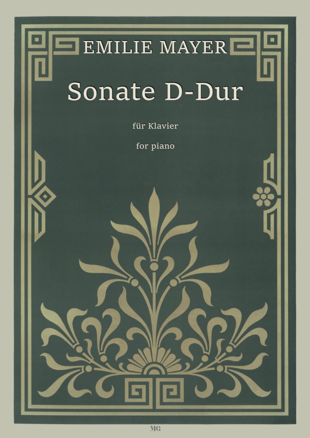Emilie Mayer Sonate D-Dur für Klavier: Piano Sonata D major