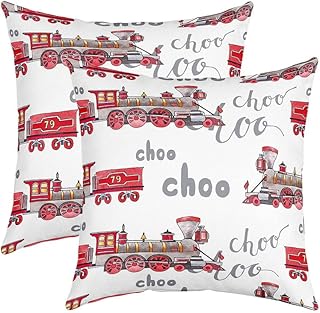 Cartoon Car Pillow Cases Cushion Covers Kids Train Throw Pillow Cover 18