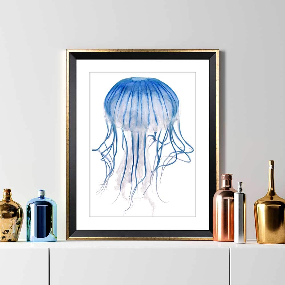Bildershop-24 Bilderrahmen modern schmal PRIO 35X45cm Schwarz Goldglanz Antik Rahmen für Bilder Urkunden Poster Farbe & Größe wählbar