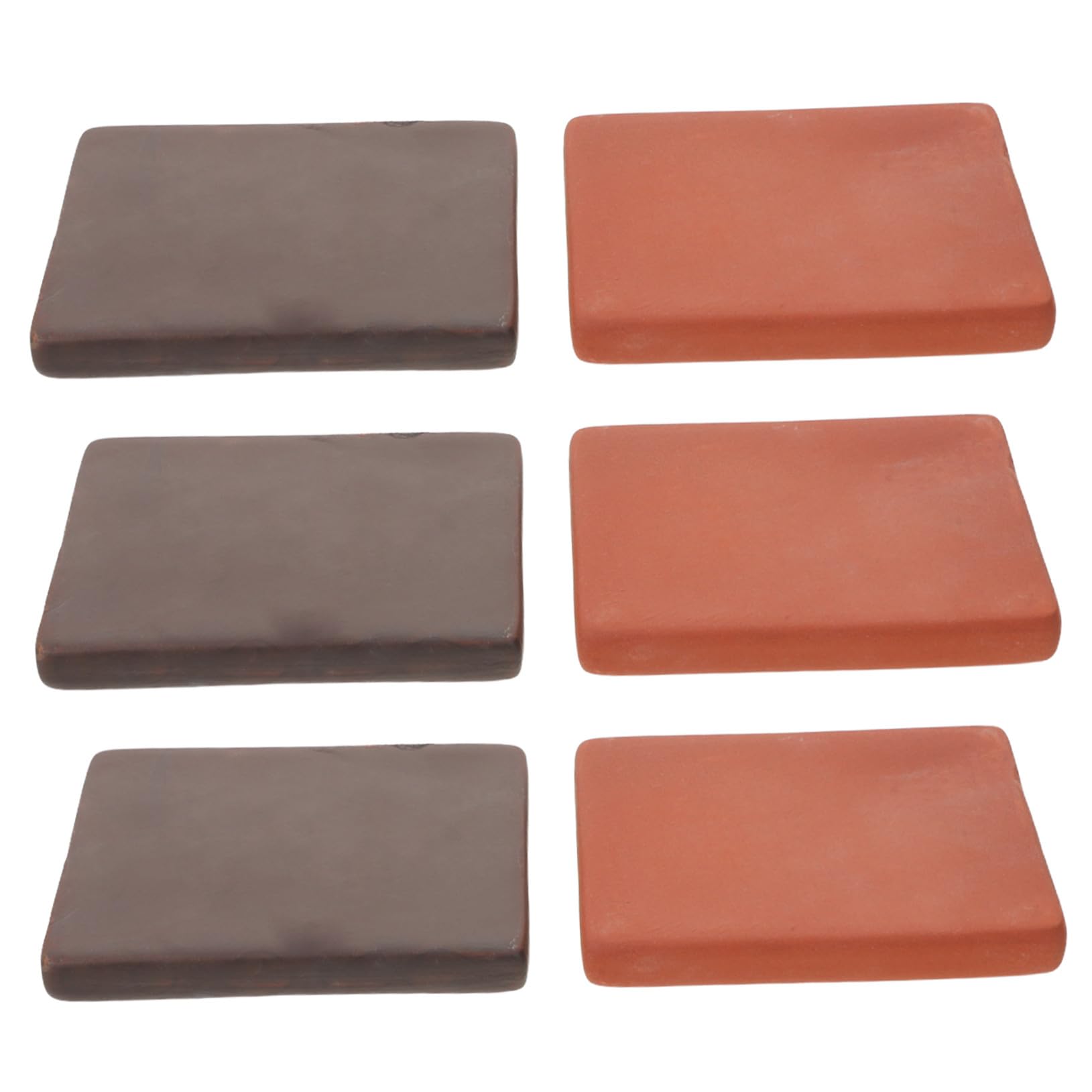 Lot de 6 Pièces, Bloc Céramique pour Tortues, Décor | Terre Cuite Artisanale, pour Bassin Aquatique et Terrarium Semi-aquatique, Format 3, 14x2, 36 Pouces