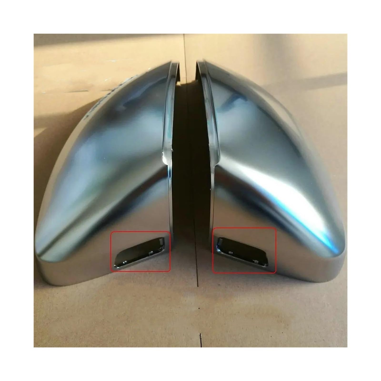 Couvercles rétroviseurs extérieurs Audi A3 8V argent mat coque rétro chrome