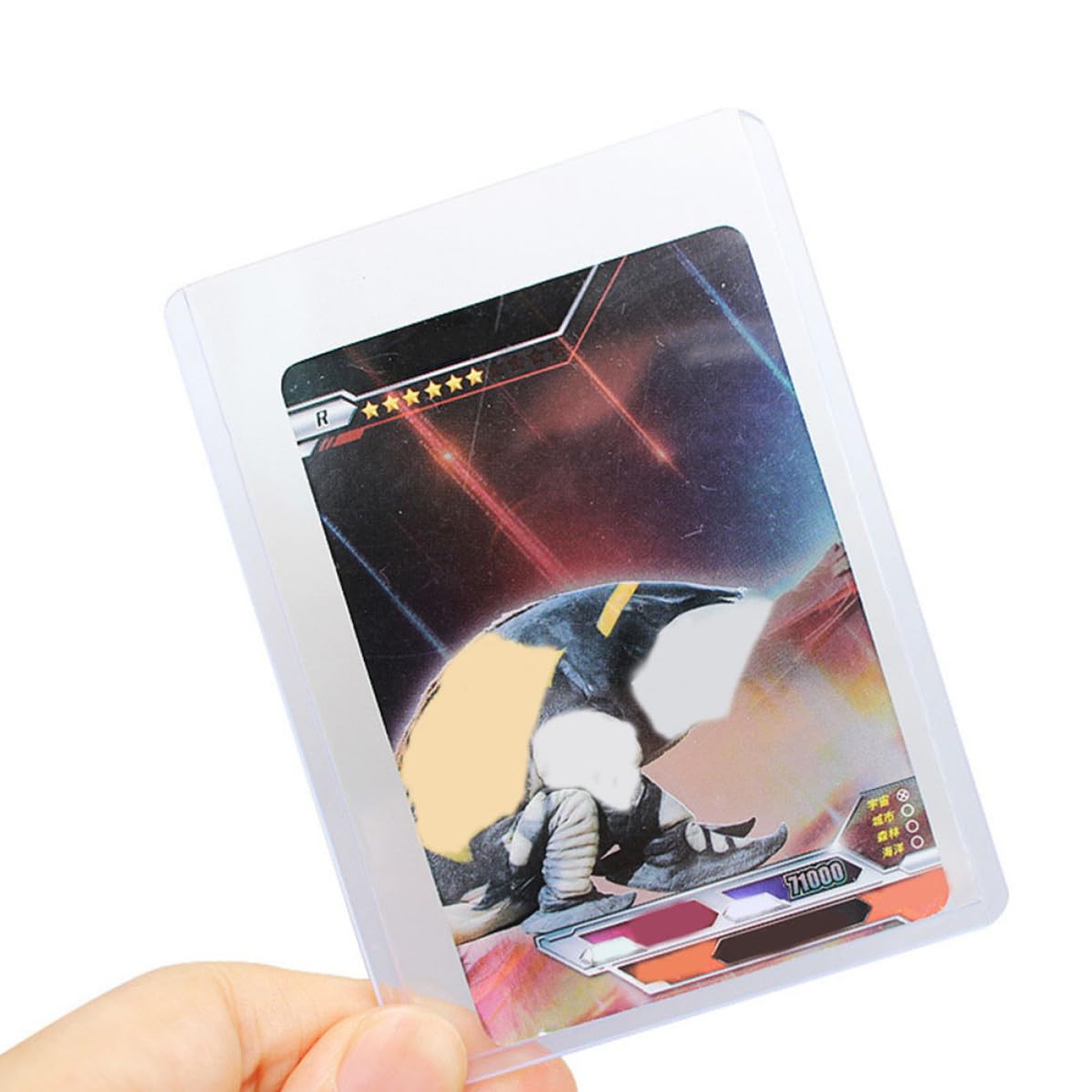 Toddmomy Bustine Protettive Resistenti All'usura e Antigraffio 100 Pezzi per Carte da Gioco in Pvc Blu Custodie Rigide per Protezione Deck Gaming e Collezionabili