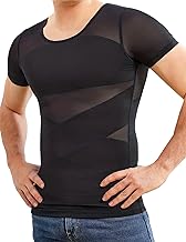 Men's Compression Underwear, Short Sleeve, Compression Shirt, Strong Pressure, Nipple Hide, Compression Correction, Compression T-shirt, Safety Confirmation