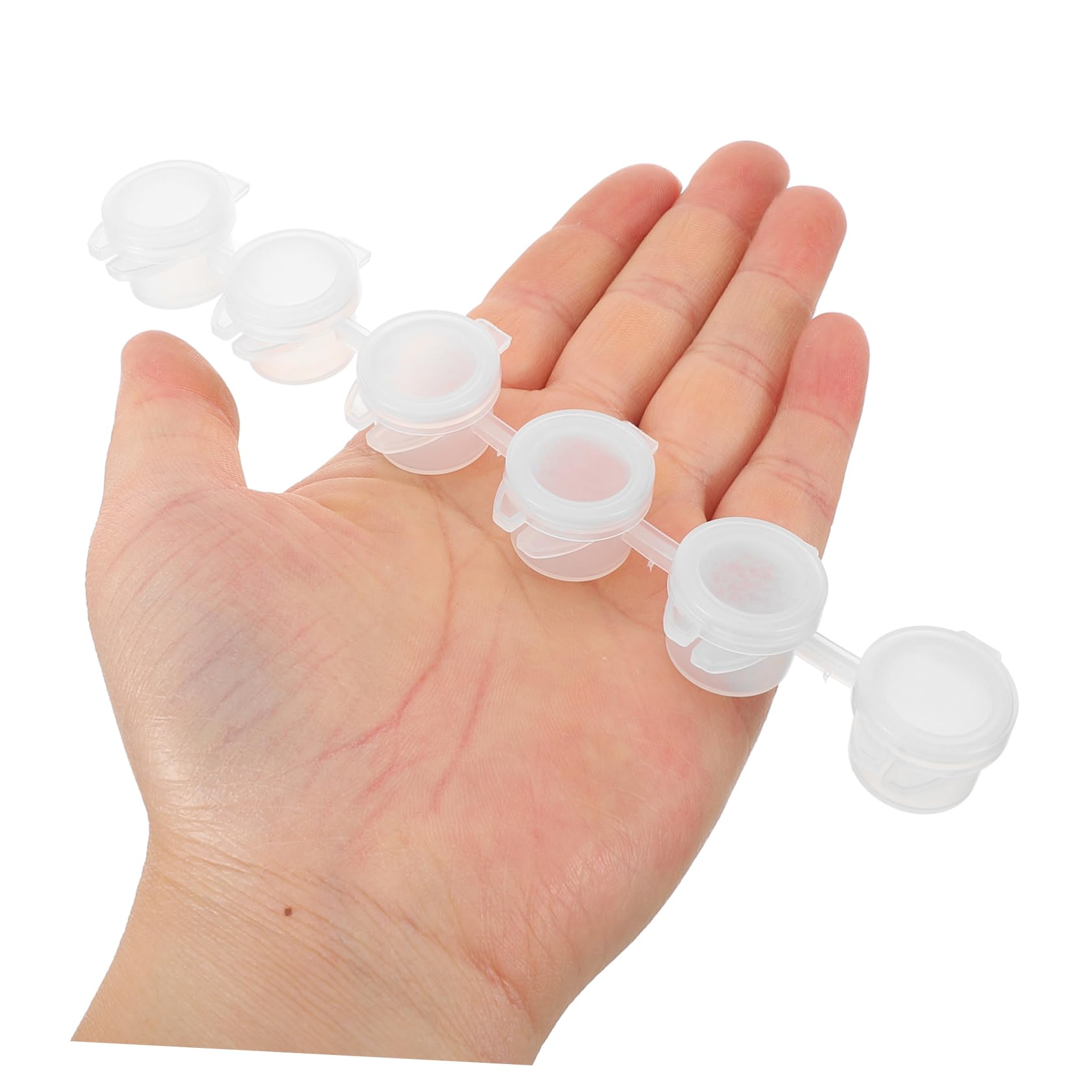 OSALADI 4 Ensembles Lot de Pots Peinture Vides Transparents avec Couvercles Contenants Compacts Et Étanches pour Rangement Peinture Petits Récipients Pratiques pour Travaux 30 Pièces * 4