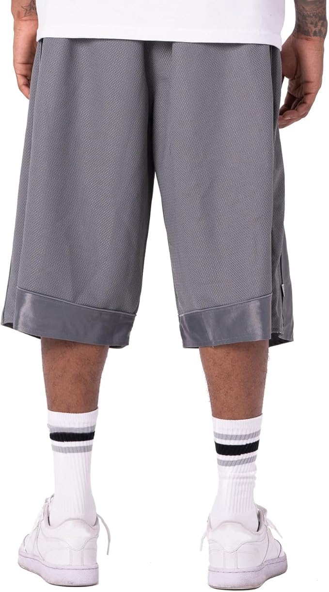 Pro Club Pantalones Cortos de Baloncesto de Malla Pesada para Hombre