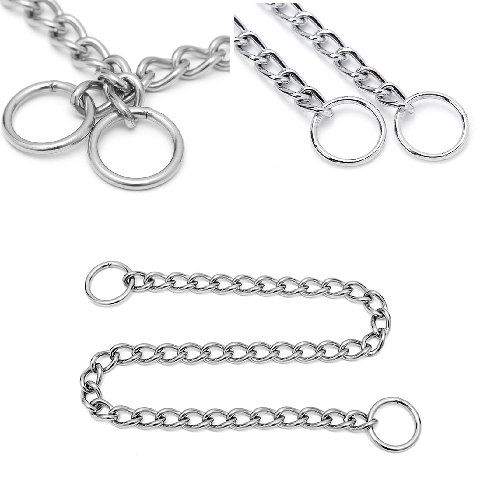 Amazon | 犬 首輪 ステンレス チェーン 丈夫 チョークチェーン 小型犬