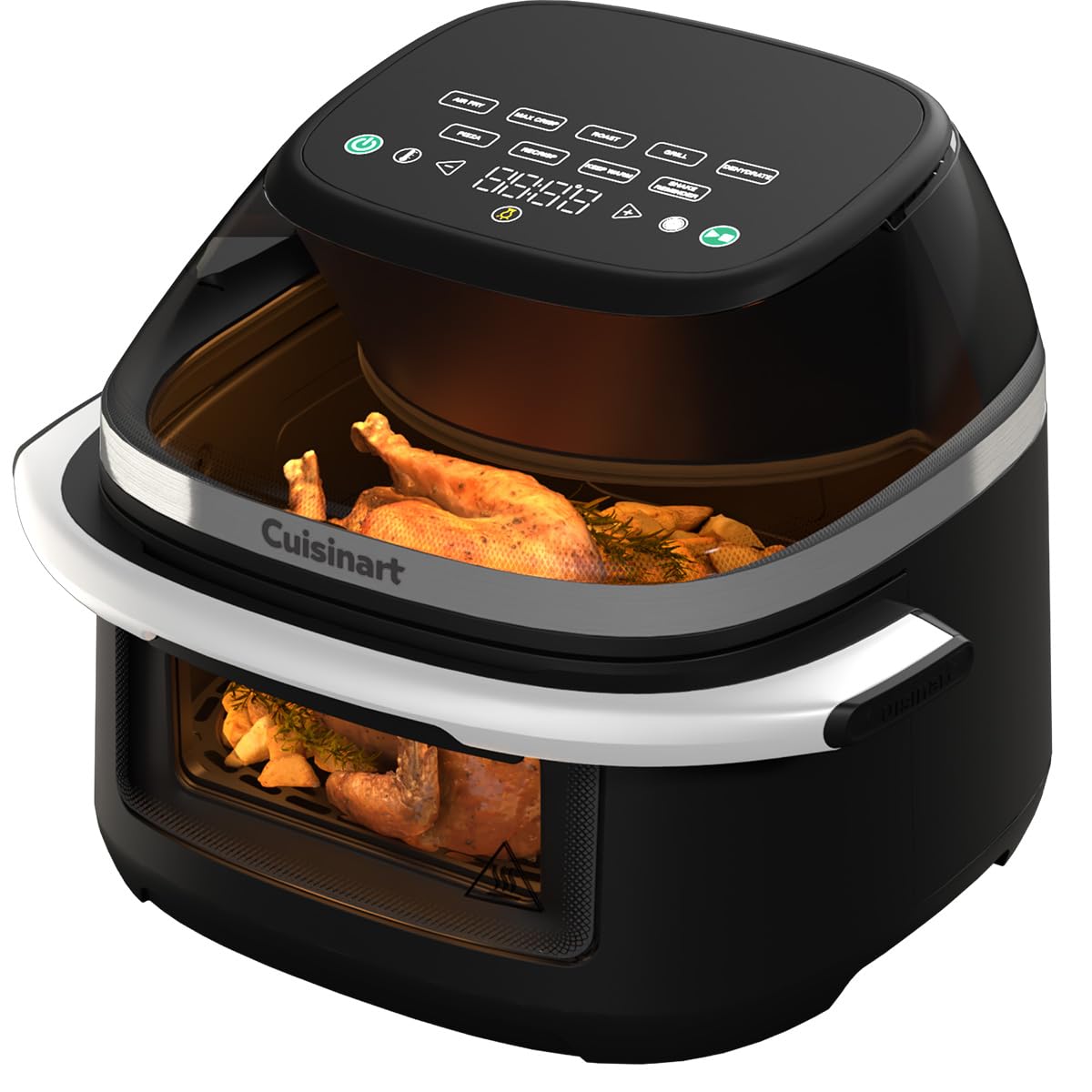 Cuisinart ClearView Freidora de aire 8,5 L – Ventana 280° visión total, sin PFAS, 8‑en‑1: freír sin aceite, asar, grill, MaxCrisp, deshidratar, pizza, mantener caliente