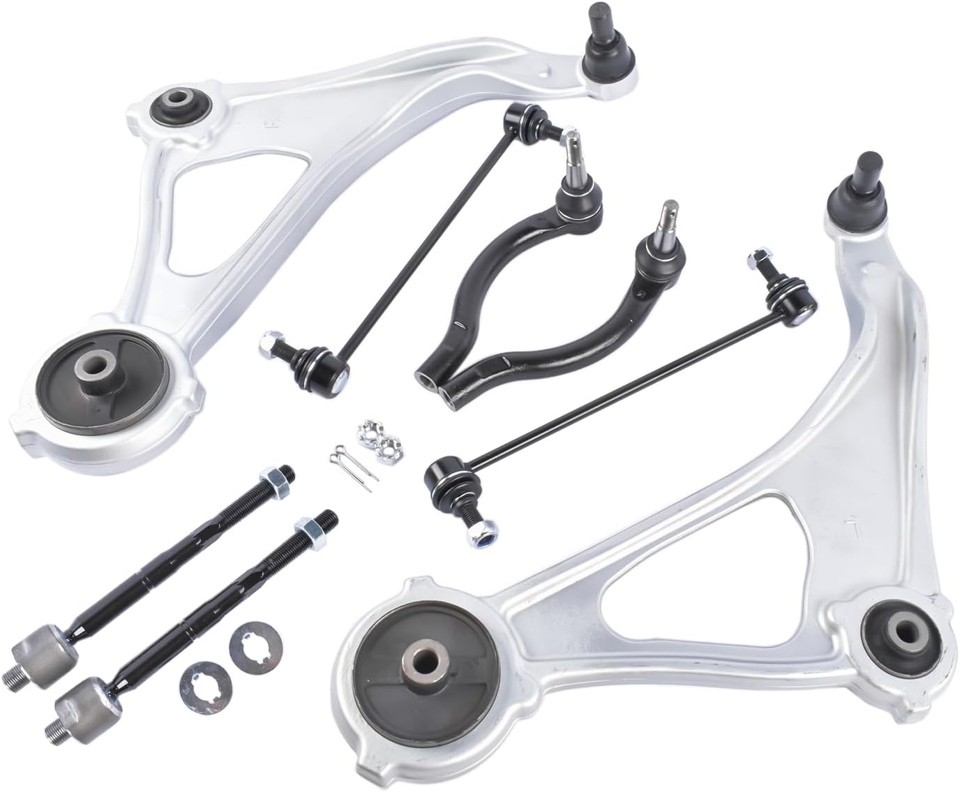 GELUOXI 8Pcs Front Control Arms w/Ball Joint Sway Bar Kit Replacement for Nissan Maxima 2016-2023 Altima 2015-2018 3.5L K622838 K622839 EV801066 K750094 K750095