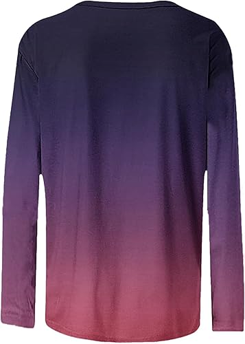 Miniatura 5 de FAVIPT Blusas de manga 34 para mujer estilo casual con estampado de mármol cuello redondo para otoño primavera manga de tres cuartos