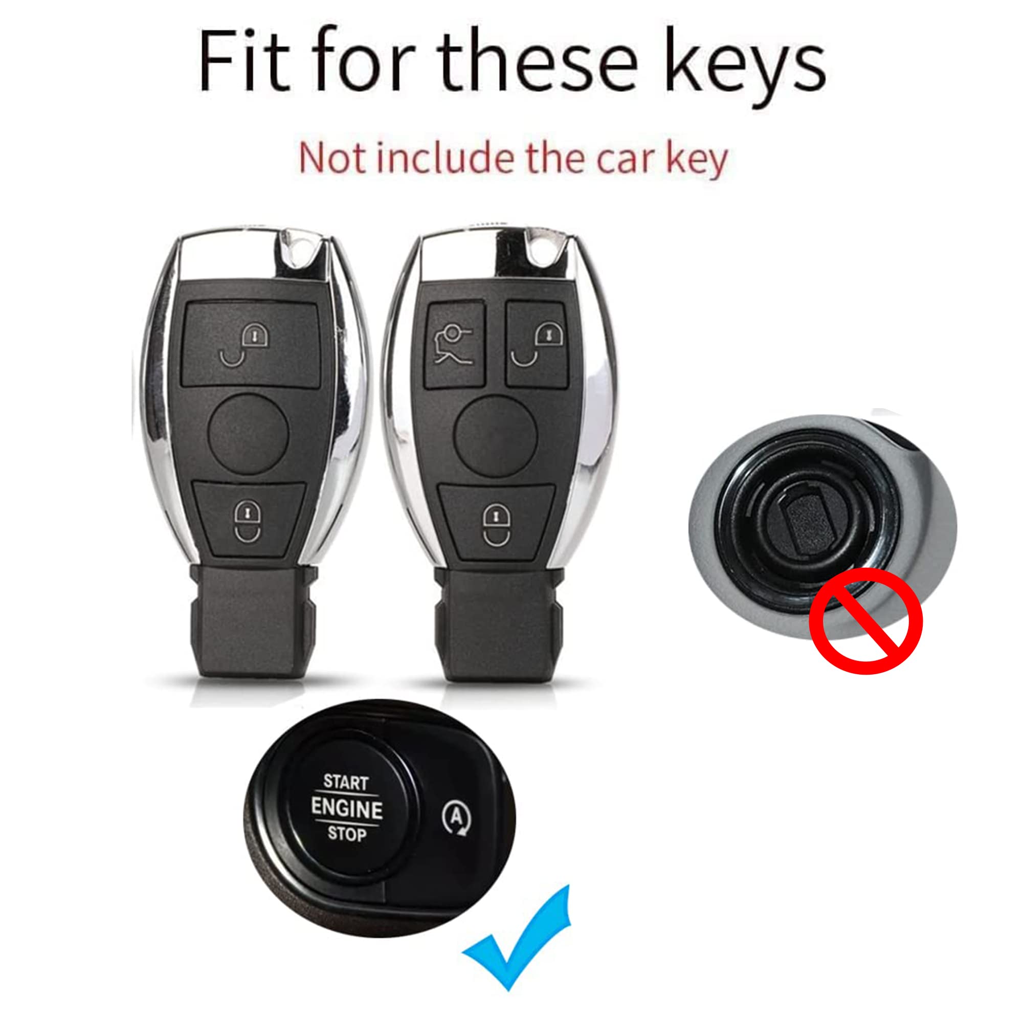 AML 2 Button Key Case For Mercedes Benz Actros Antos Atego Truck