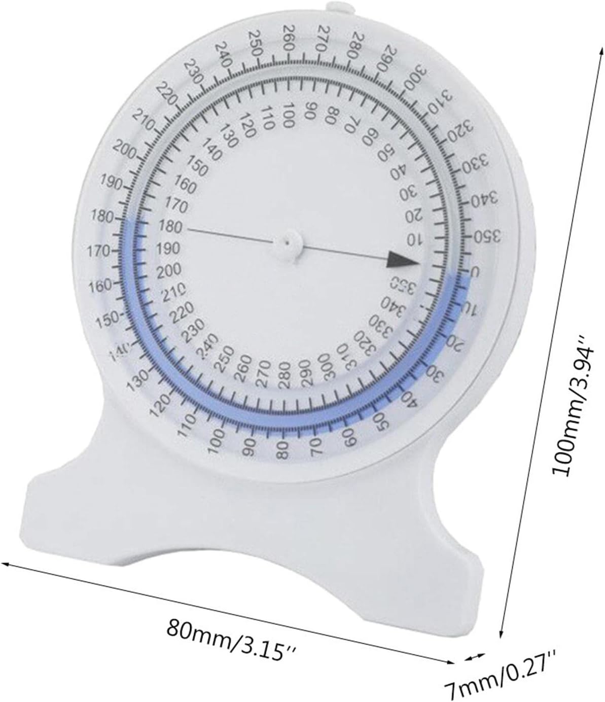 バブル傾斜計ツール | 漏れのないハウジングを備えた正確な可動域角度ファインダー分度器 - ホームオフィス教室用の漏れのない可動域測