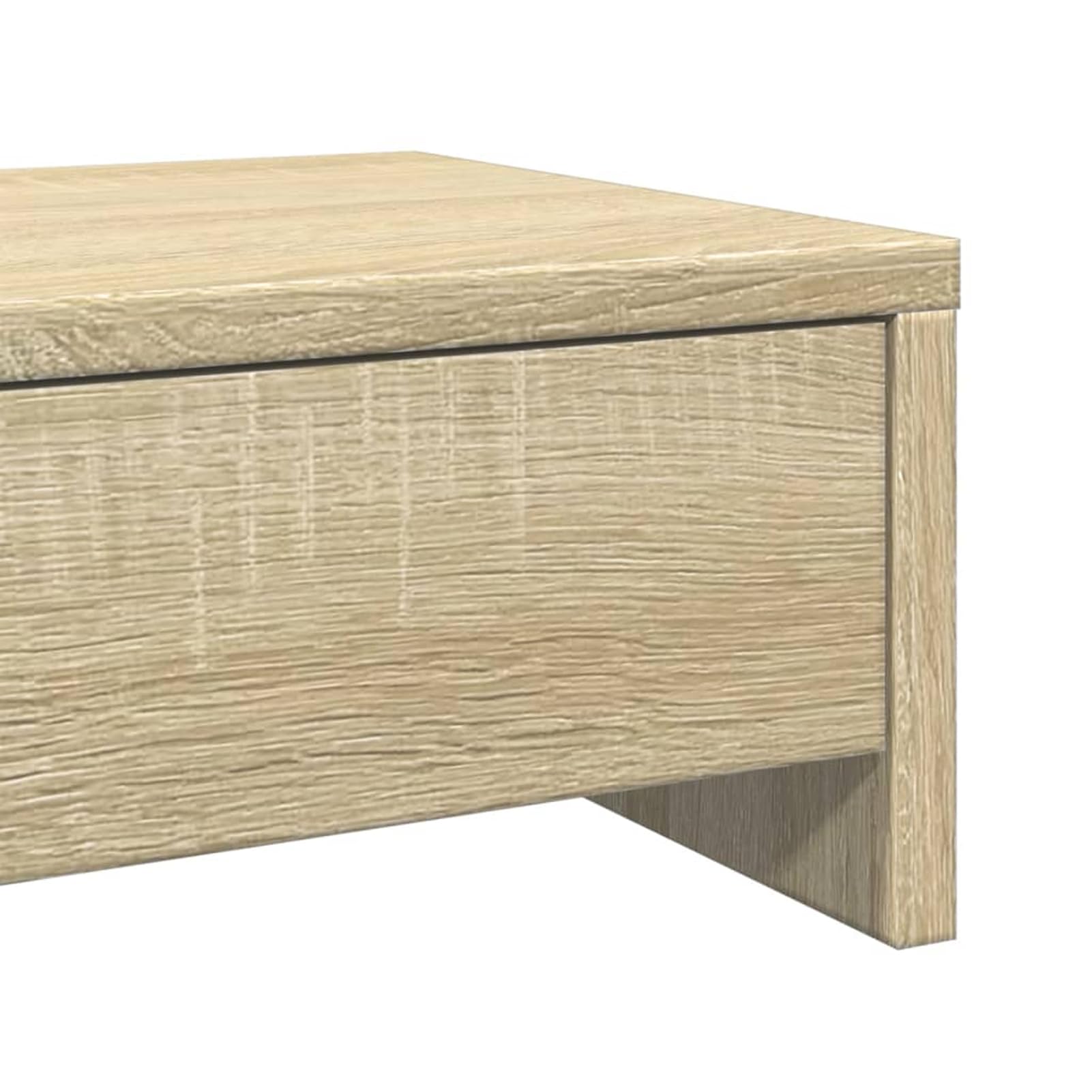 Gecheer Supporto per Monitor Doppio con Cassetti, Regolabile Altezza 50x27x15 cm in Truciolato, Scrivania Ufficio Casa per Lavoro da Remoto e Studio