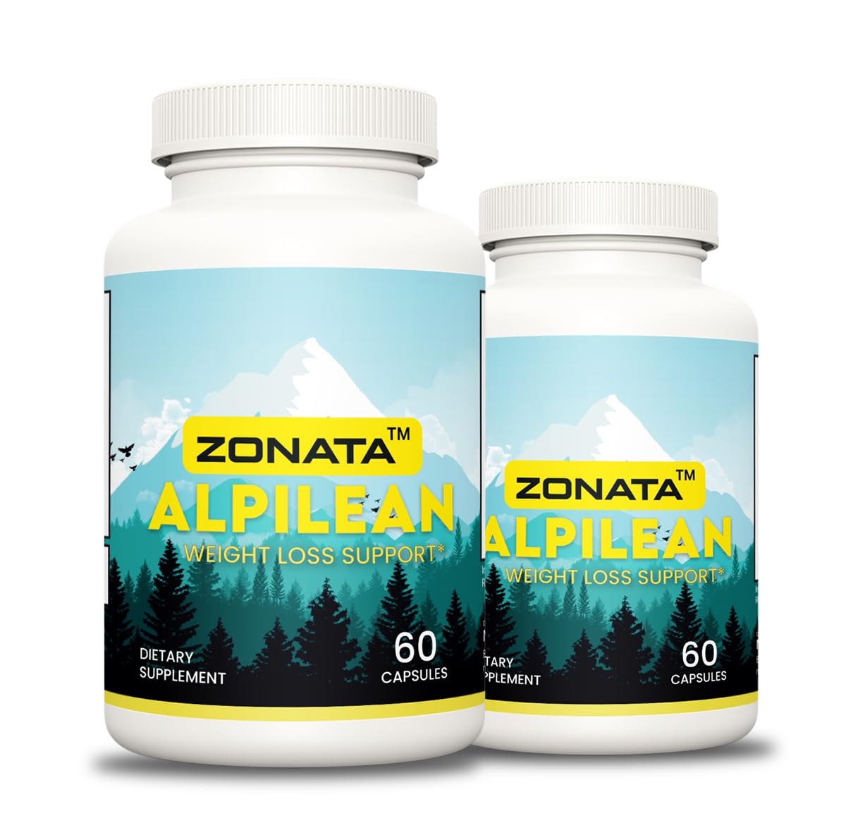 Zonata (2 Pack) Alpinanian Capsules, Alpinanian Pills, 120 Count