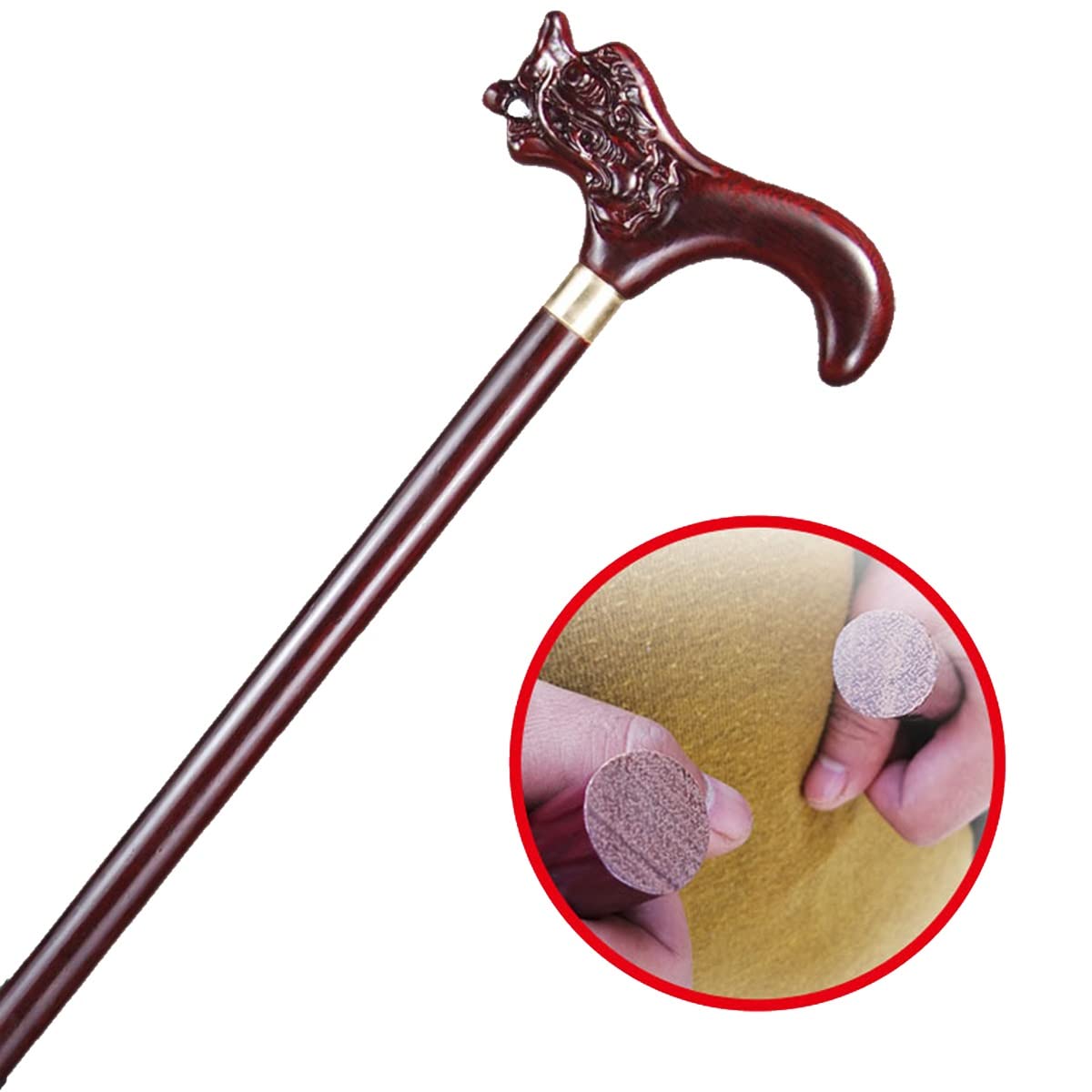Bastone da Passeggio,Bastoni da Passeggio,Bastone da Passeggio,Bastone da Passeggio civilizzato,Manico a Forma di Drago,Base in Gomma Antiscivolo,per Anziani e Handicap