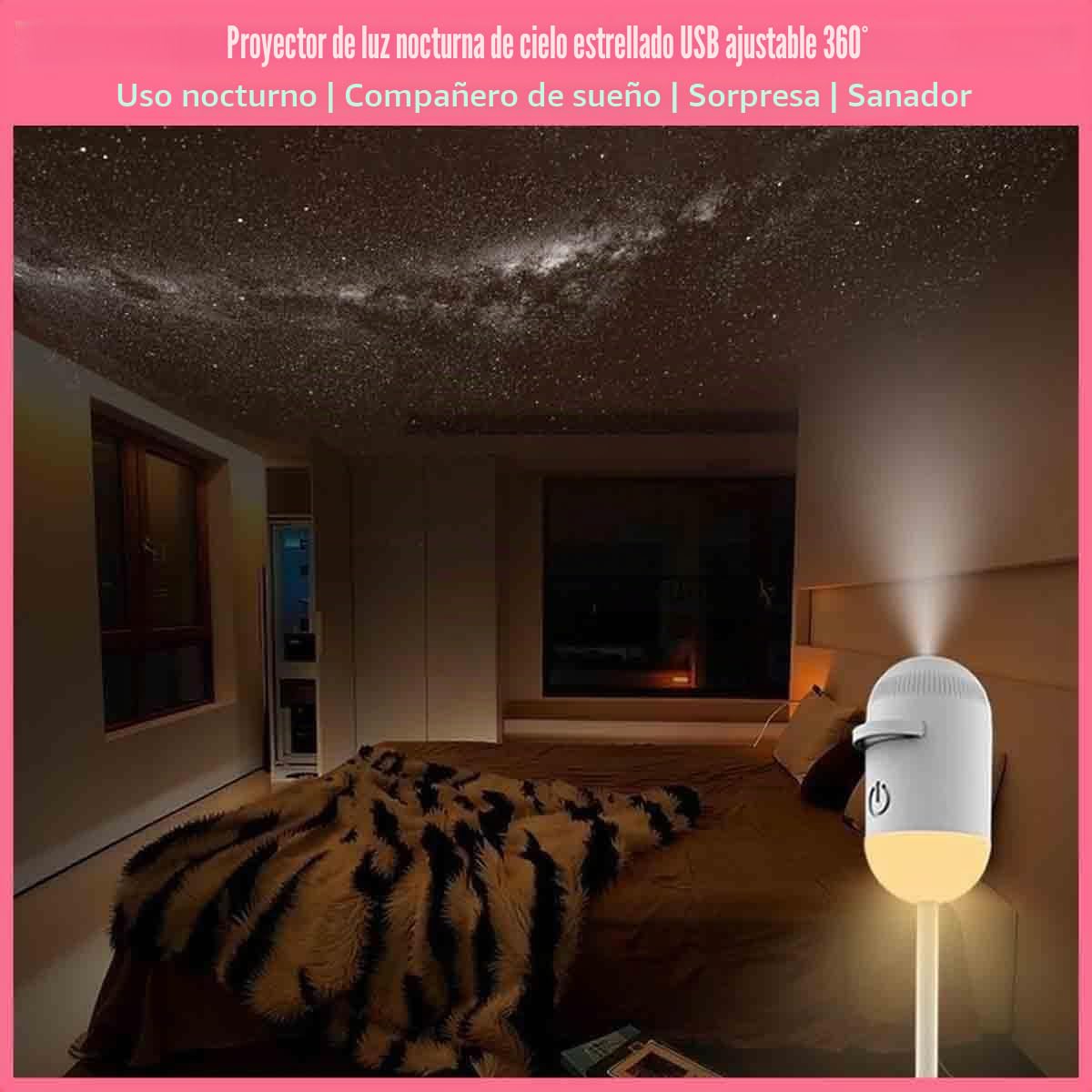 Proyector De Galaxia 2 En 1 Luz Nocturna,Recargable Usb Proyector De Galaxias Y Estrellas,áMpara Led Espacial Ajustable De 360°,Fiestas Y Techo Del Coche,Dormitorio,DecoracióN De Techos (12pc slides)