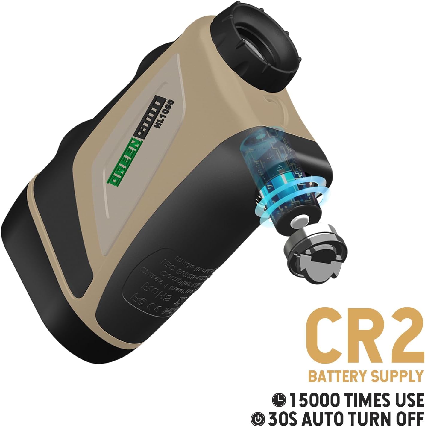 Range Finder for Hunting, 1200Y Golf Hunting Rangefinder, 6X Magnification Laser Rangefinder, Waterproof Range Finder for Hunter with Slope Mode, Free Battery, Carrying Case