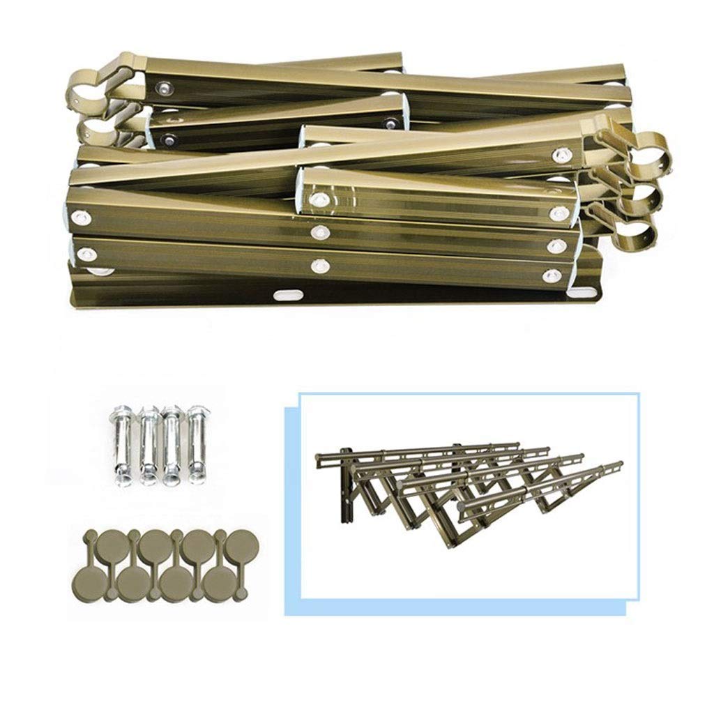 Suszarka Do Ubrań, Metalowa, Do Salonu, Do Montażu Na Ścianie, Rozkładana, Chowana, Do Suszenia Ubrań Na Powietrzu, Składana, 1,2 M, Do Wieszania Ubrań, Wiszące Półki, Dekoracyjna, Srebrna, 4-Torowa