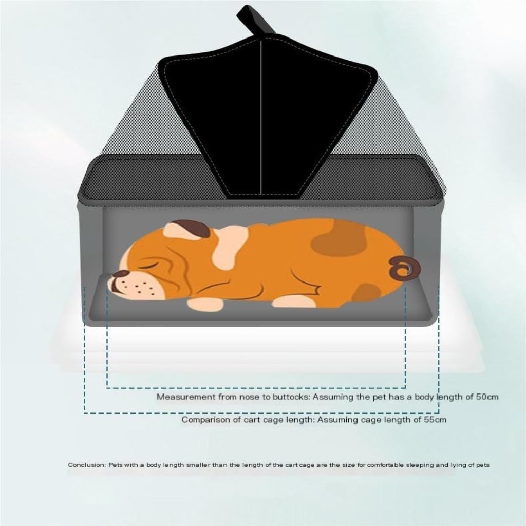 Pet Strollers Outdoor Multifunctional Portable Pet Stroller Large Space Dog Stroller Outdoor Shopping Mall Cat Stroller Pet Stroller Medium