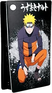 Konix Naruto Shippuden Protective Case for PS5 Slim Console – Silicone – Shockproof – Anti-Scratch – Naruto Design – Black