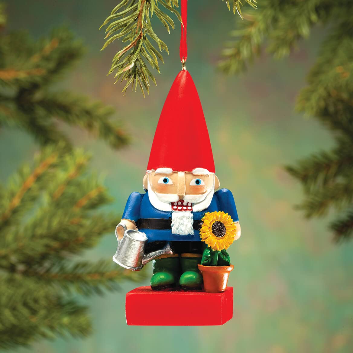 Fox Valley Traders Garden Gnome Nutcracker Ornament