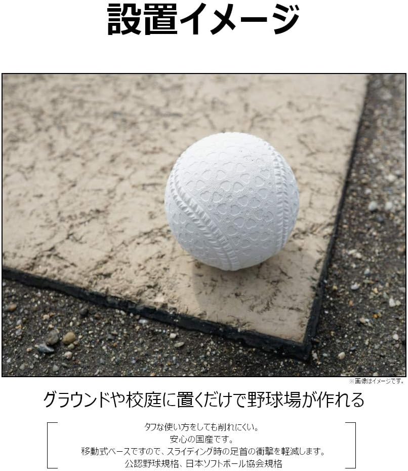 ご予約品 日本製 Kokusai ゴムホームベース コクサイ 10mm 一般用 野球 ソフトボール