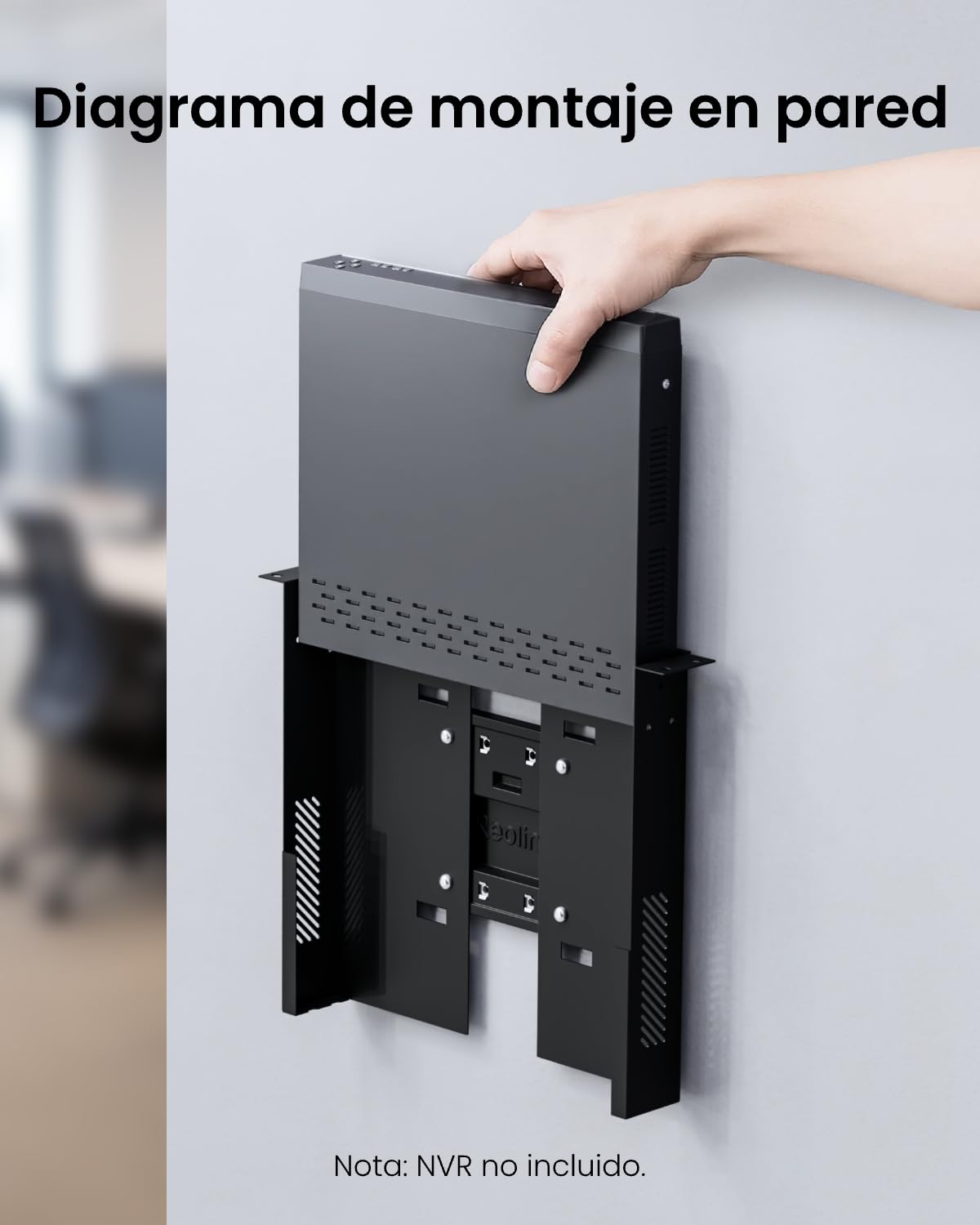 Reolink Soporte para NVR, Compatible con los NVR (p. ej. RLN8-410 y RLN16-410), Sistemas PoE (p. ej. RLK16-800B8 y RLK8-1200D4-A) y RLA-RM1