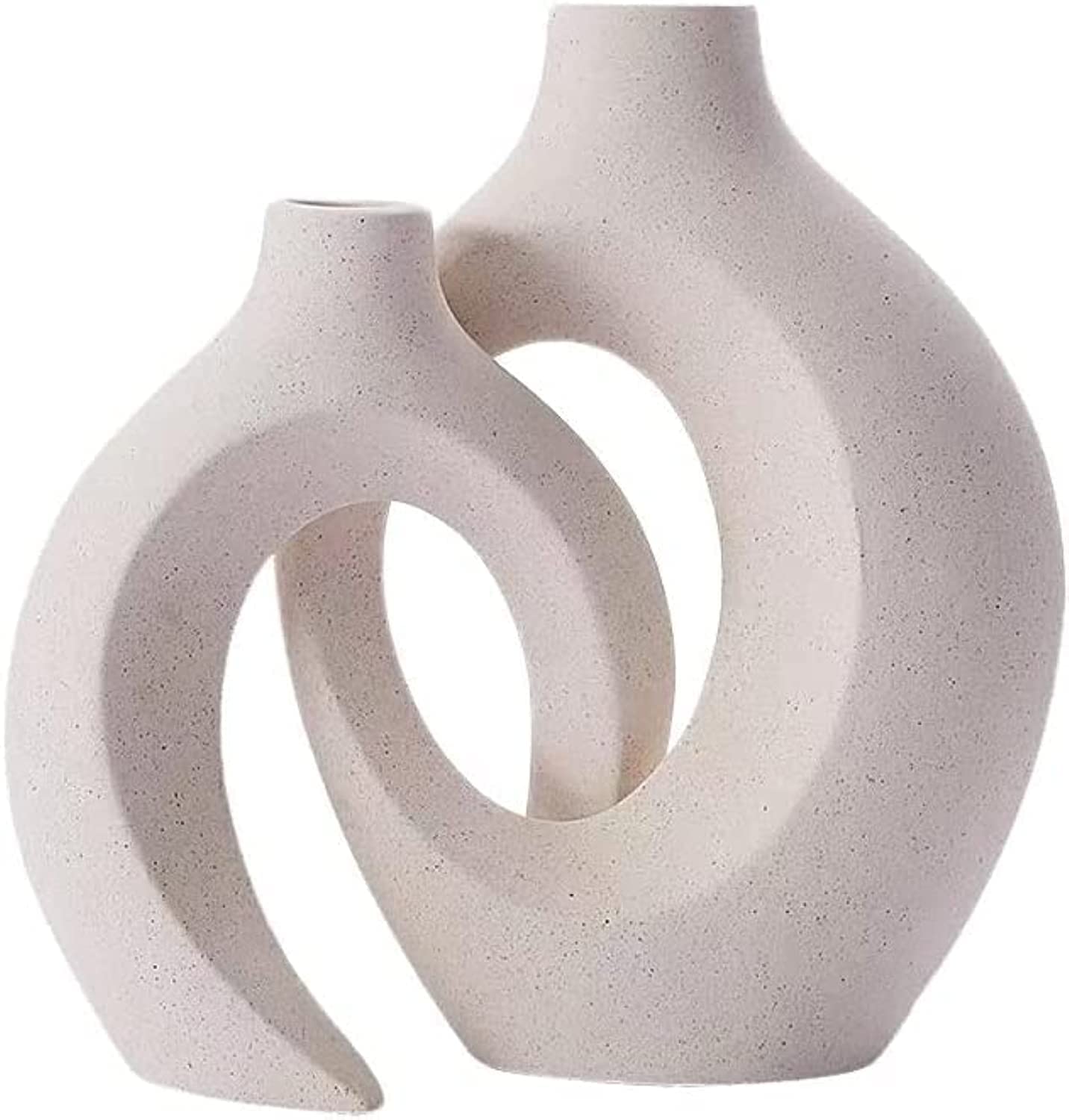 JASDF 4PCS VASE Pompas Grass Pot Ceramic Vase | Modern Minimalist Flower Vase for Elegant Home Décor, Living Room Centerpiece,Restaurant decoration for Flower Arrangements| Gift your loved ones