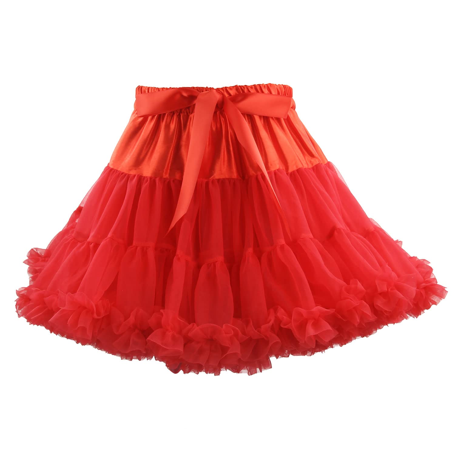 discoball Mädchen Rock Tulle Ballett Tutu überlagert Rüsche Tröckchen Tanz Tüllrock Petticoat Kostüme