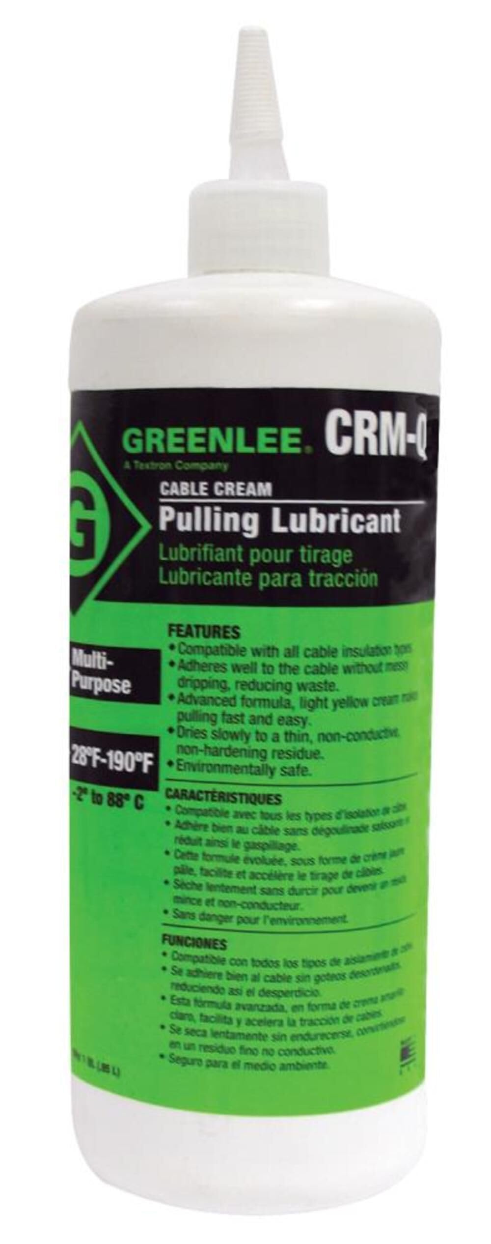 Greenlee CRM-Q LUBE,CREAM-1 QUART