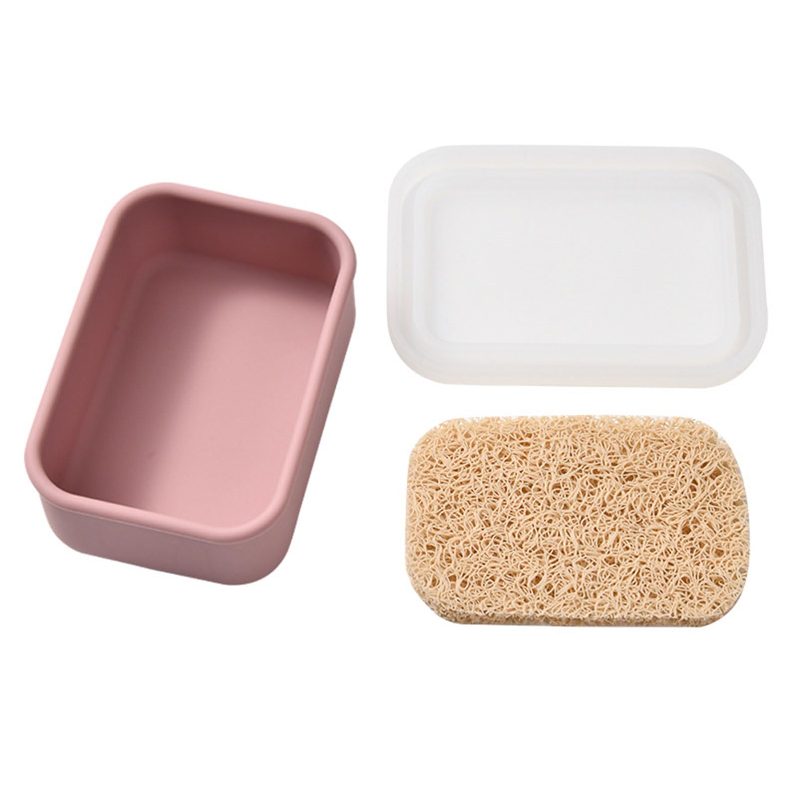 Carotoe J Soap Holders With Drain Pad For Camping Gym Outdoor Use Soft Flexible Silicone Case For Liquid Toiletries Waterproof Soap Container