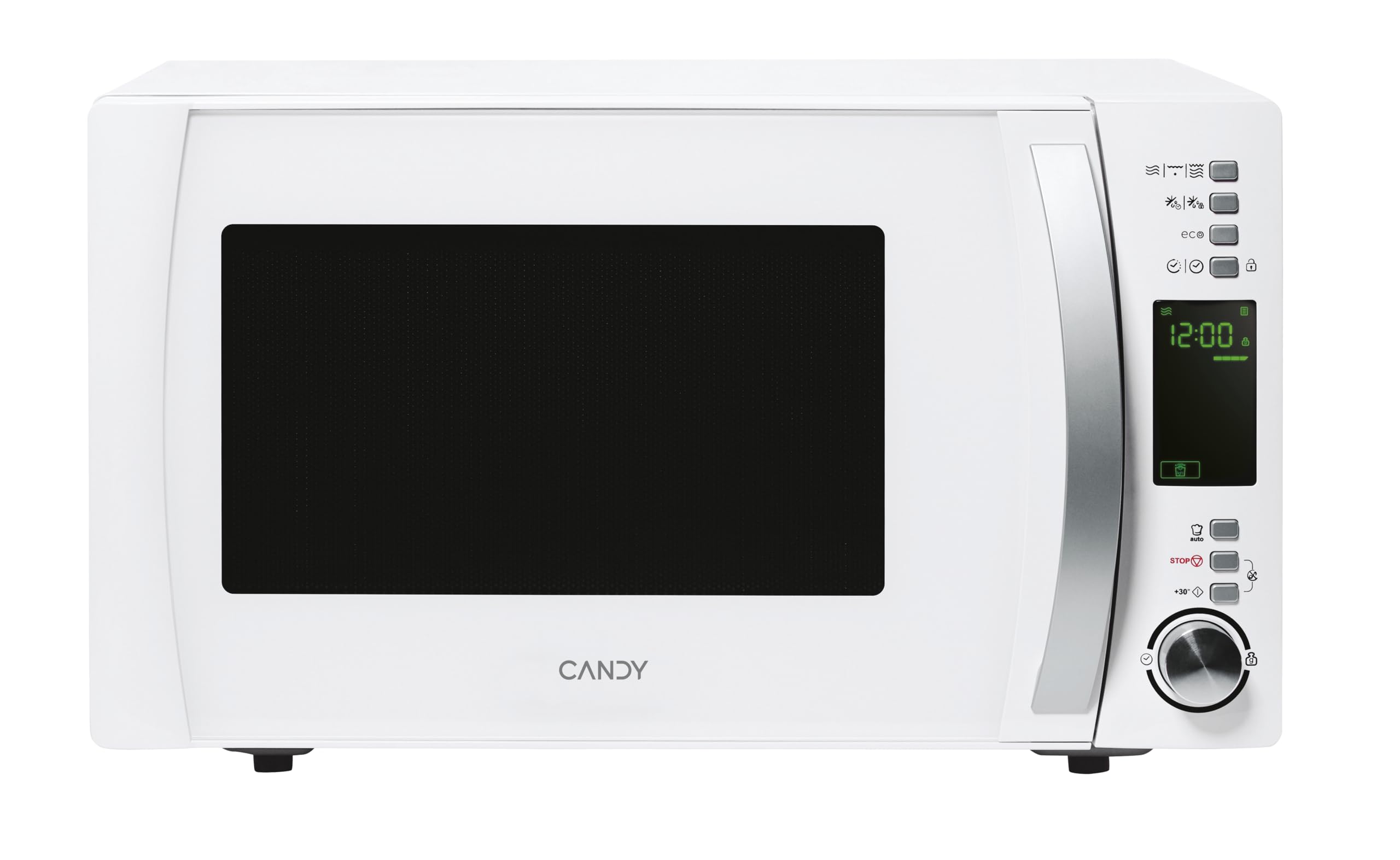 Candy CMXW30DW Micro-ondes, Puissant 900W, 5 niveaux de puissance, Capacité 30L, Programmateur électronique, Ecran numérique, Application Cook-in