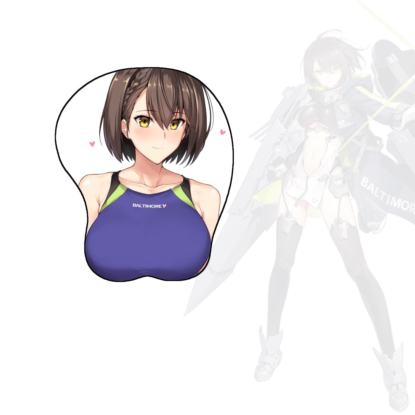 Amazon.co.jp: アズール レーン ボルティモア マウスパッド かわいい