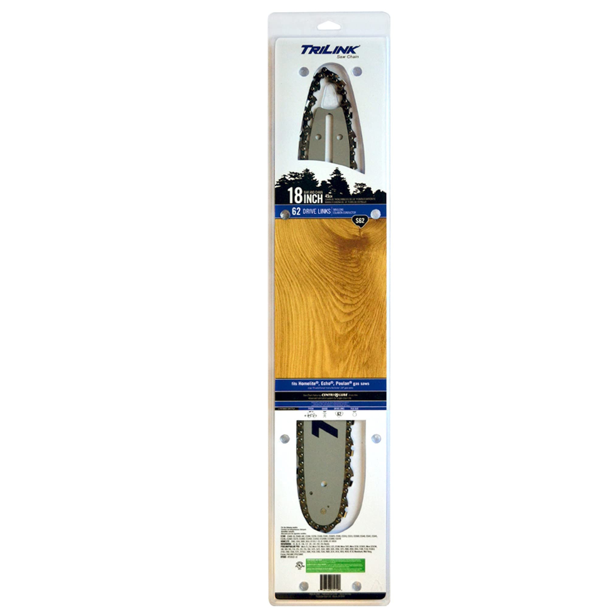 Amazon.com: Trilink Saw Chain LLC Bar & Chain Combo, 18