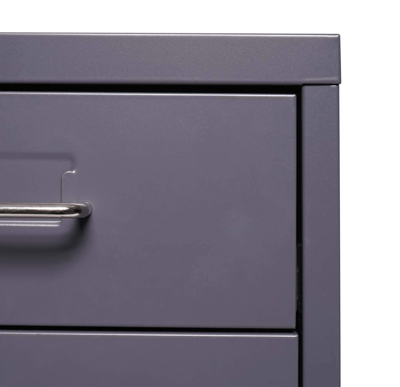 Mendler Cassettiera classificatore ufficio mobile Boston T851 con ruote 4 cassetti 48x28x41cm - antracite