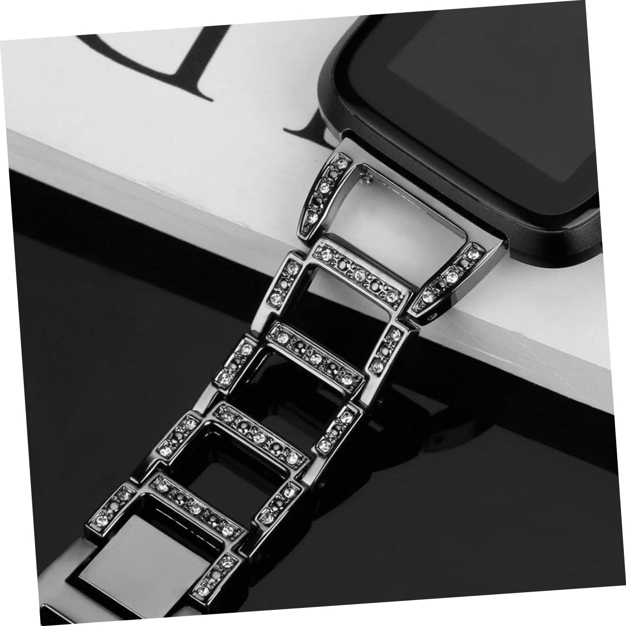 Housoutil 2 Pièces Bracelet De Montre En Acier Inoxydable Accessoires De Montre Intelligente Remplacement De Bracelet De Montre Groupe Bandes De Cuir Bande De Cuir Léger Trapézoïdal Regardez