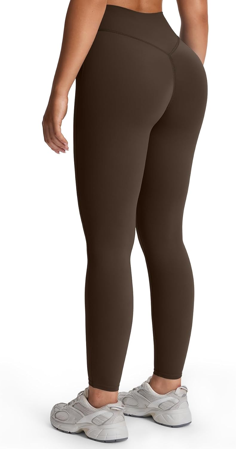 Aoxjox Women’s Workout Leggings Metamorph Mid-Rise Hidden Scrunch Tummy Control Gym Training Yoga Pants 25"/27"/28.5"